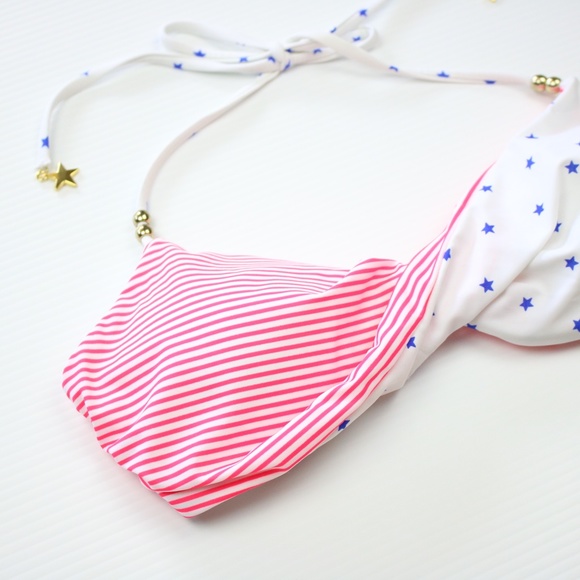 Victoria's Secret Striped Star Twisted Bikini Top - Picture 6 of 13